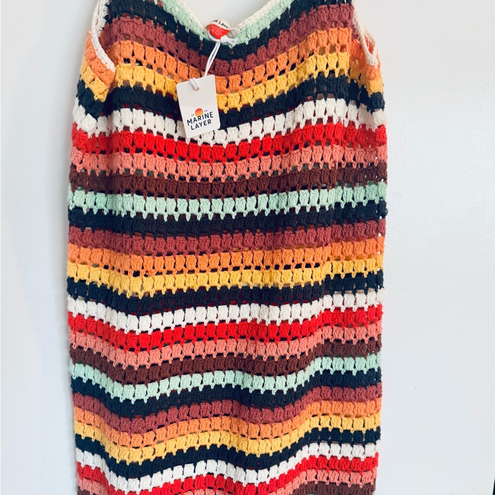Brand New Marine Layer knit 🧶 Crochet cover up Beautiful! 🏖️🏝️🌅